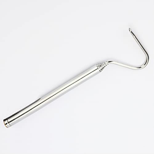Portable Mini Snake Hook Collapsible Stainless Steel Snake Tongs and Reptile Supplies Hook Retractable Catching Snake Handling Tool 16cm to 68cm