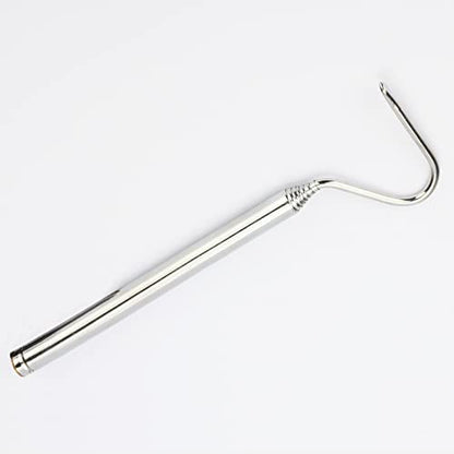 Portable Mini Snake Hook Collapsible Stainless Steel Snake Tongs and Reptile Supplies Hook Retractable Catching Snake Handling Tool 16cm to 68cm