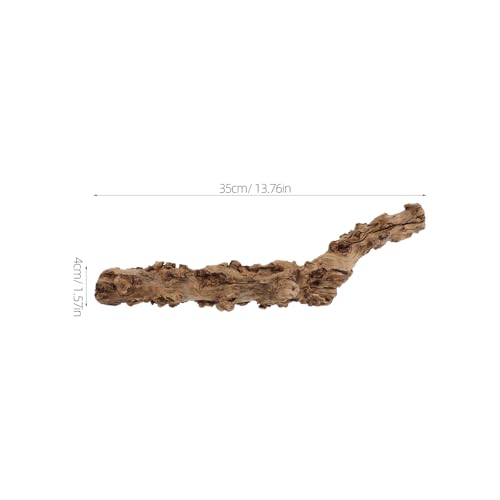 GANAZONO Snake Climbing Branch: Reptile Wood Natural Cork Log Tank Accessories Tree Trunk for Chameleon Gecko Snake Frog Spider 30-40 Cm/11.81-15.75 Inch