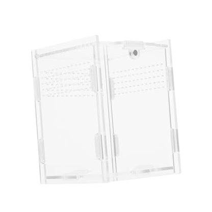 balacoo 1pc Acrylic Reptile Box Transparent Feeding Habitat for Spiders Snakes and Pets Lightweight Breeding Case Light Transmission for Transporting and Observing Pets