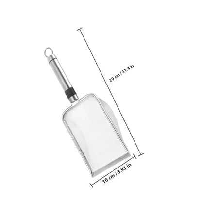 Luxshiny Reptile Litter Scoop Stainless Steel Metal Shovel 1.5x1.5mm Mesh Sifter for Indoor Terrarium Substrate Pet Waste Removal