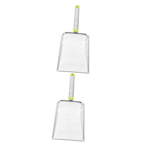 BESPORTBLE 2pcs Stainless Steel Cat Litter Scoop Fine Mesh for Easy Cleanup of Pet Waste Shovel for Cat Litter and Reptile Excrement for Maintaining Spaces