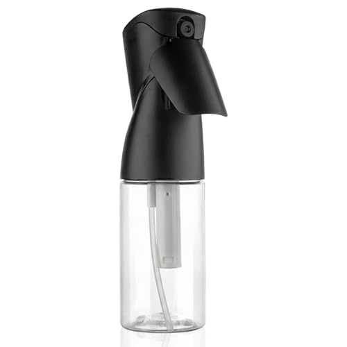 1 Pack 8.5oz Continuous Spray Bottle for Hair Styling & Plants - Fine Mist Sprayer Refillable Empty Water Dispenser for Cleaning, Ironing, Watercolor & Pet Care - Black - style: A-black 1PCS