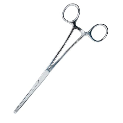 ADROIT 8" Straight Tip Hemostat Forceps | Stainless Steel Design | Small Teeth On Jaws | Locking Mechanism Built in | Great for Sewing, Fishing, Jewelry Making - size: 8", style: Straight