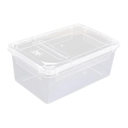 Reptile Breeding Case Feeding Box Transparent Transport Hatchling Cage Lightweight PP Material Suitable for breeding Reptiles Outdoor, Style C - size: Style C