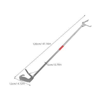 TOYANDONA Snake Tongs Collapsible Grabber Tool Stainless Steel Reptile Catching Equipment for Efficient Snake and EEL Capture for Farm Safety and Wildlife Management