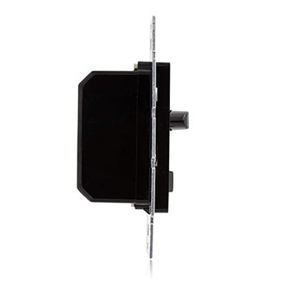 Maxxima LED Dimmer Electrical Light Switch, Black, 3-Way/Single Pole Use | 600 Watt Max, LED and Incandescent Compatible, Wall Plate Cover Included - color: Black