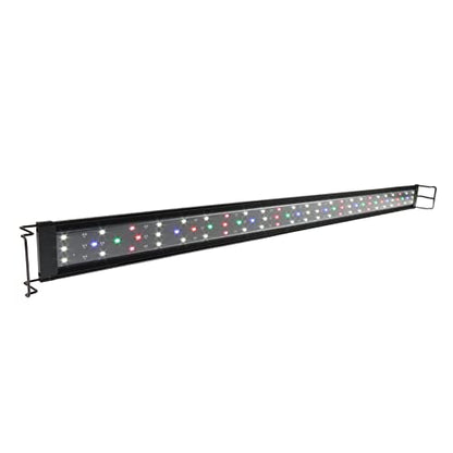 WaterRebirth Ultra-Slim Full Spectrum LED Aquarium Light with Adjustable Brackets.1750LM 40W for 48Inch to 54Inch Fish Tank Lighting Fresh Water - size: 48-54"