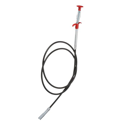 HARFINGTON Flexible Grabber Claw Pick Up Tool 0.47" Dia. 63" 4 Claws Stainless Steel Cleaning Hook Unclog Sink Sewer Hair Drain Cleaner Tool Sink Unclogger for Toilet Bathtub Sewer - size: 63"
