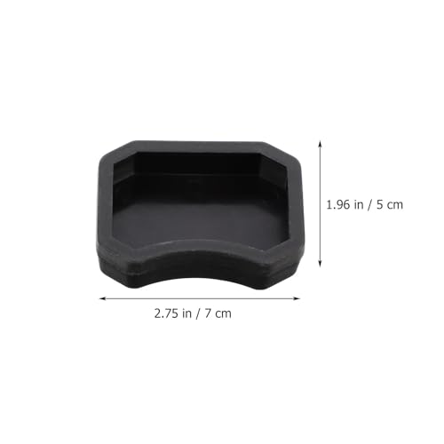 10pcs Reptile Water and Food Bowls Set, Small Lizard Feeding Dish for Geckos, Turtles, and Amphibians, Sturdy Plastic, White and Black, Suitable for Terrariums and Vivariums