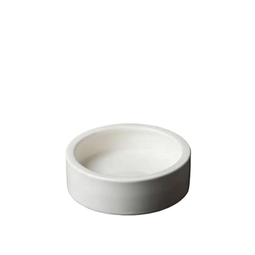 Ceramic Reptile Feeding Bowl Anti-Escape Worm Dish Lizard Gecko Bearded Dragon Food Water Bowl Terrarium Habitat Decor - size: S+M