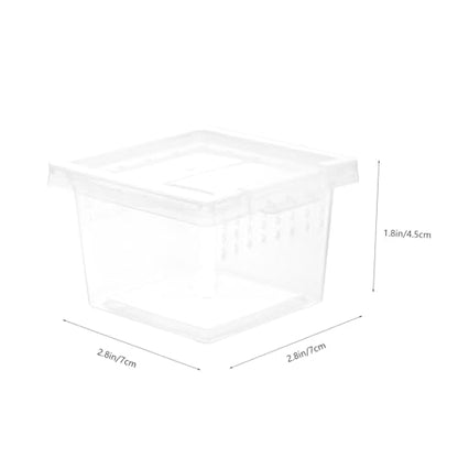 Ipetboom Reptile Breeding Box Transparent Pet Display Container for Lizard Gecko Scorpion and High-Temperature Breathable for Comfortable Habitat