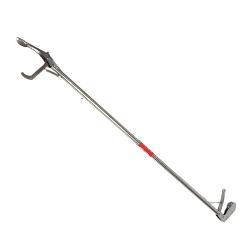 Foldable Stainless Steel Snake Tong, Self Locking Reptile Handling Tool with Long for Capturing Snakes and Reptiles Safely