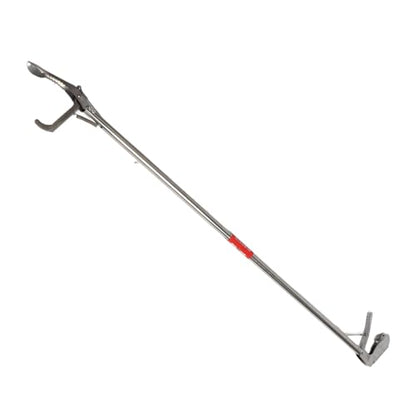 Foldable Stainless Steel Snake Tong, Self Locking Reptile Handling Tool with Long for Capturing Snakes and Reptiles Safely