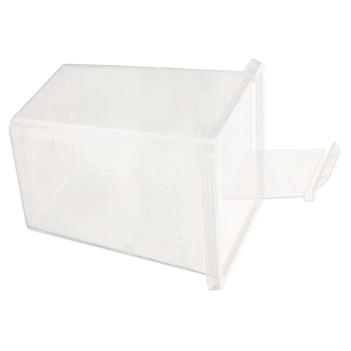 GANAZONO Clear Reptile Feeding Box Ventilation Habitat Container for and Insect Breeding Transparent Observation Case for Reptile Care