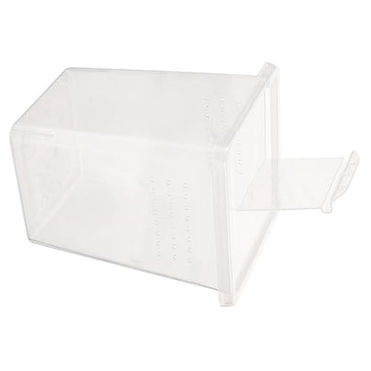 GANAZONO Clear Reptile Feeding Box Ventilation Habitat Container for and Insect Breeding Transparent Observation Case for Reptile Care