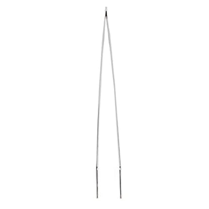 Aquarium Tweezers, 45cm Stainless Steel Feeding Tongs, Rust Long Handle for Reptile, Plant, and Deep Tank Use (Curved Tweezers) - size: Curved Tweezers