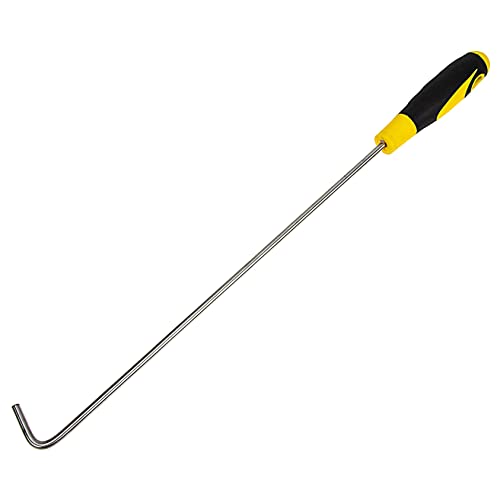 Uonlytech Manhole Cover Hook 19.7 Inch Sliding Door Hook with Rubber Handle Durable Roller Shutter Door Lifter for Home and Commercial Use