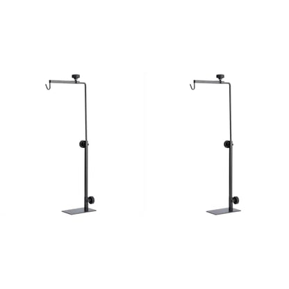 2 Pcs Reptile Lamp Stand, Adjustable Height 15.7-25.2 Inch Lamp Metal Bracket Floor Light Holder Lamp Support for Reptile Terrarium Landing Lighting for Pet Reptiles Tortoise