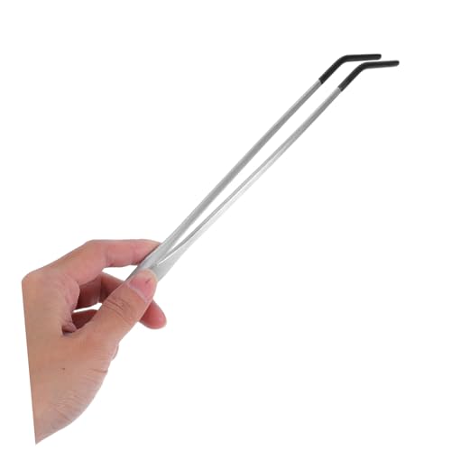 Artibetter 2Pcs Reptile Feeding Tongs with Rubber Tips Stainless Steel Tweezers for Snake Gecko Lightweight Aquarium Tools for Safe and Easy Pet Feeding