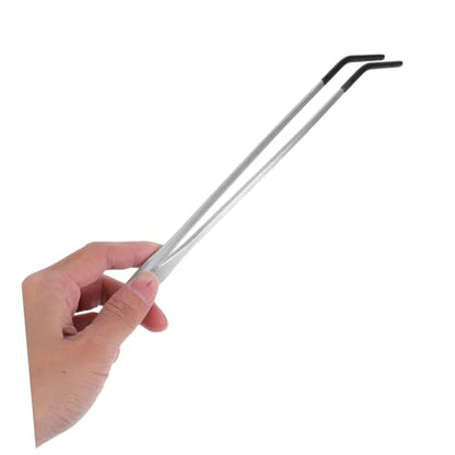 Artibetter 2Pcs Reptile Feeding Tongs with Rubber Tips Stainless Steel Tweezers for Snake Gecko Lightweight Aquarium Tools for Safe and Easy Pet Feeding