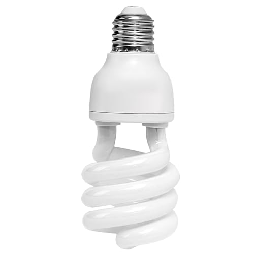 MRREPTILE UVB Reptile Lamp Light, 24W 10.0 UVB Bulb Light for Reptiles, UVA UVB Reptile Light, Desert Reptiles UVB Lamp for Bearded Dragon