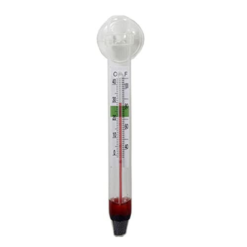 Generic Aquarium Thermometer for Fish Tank Aquarium Waterproof Hydraulic Gauge Submersible Glass Thermometer with Suction Cup, size:b