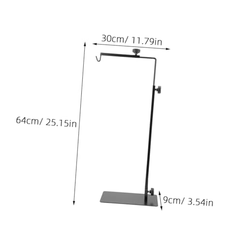 Happyyami Adjustable Reptile Lamp Stand Metal Lamp Rack for Fluorescent Heat Lights Safe Easy Setup for Pet Enclosures