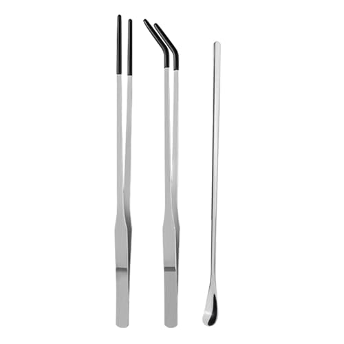 Reptiles Feeding Tongs Clamp Long Nonslip Coated Stainless Steel for Safe Pet Food Handling Pet Feeding - color: Feeding Spoon