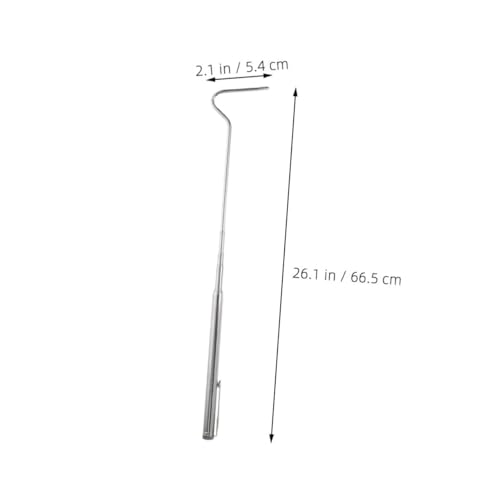 UKCOCO Stainless Steel Extendable Snake Hook for Safe Reptile Handling Portable Collapsible Tool for Herpetologists and Wildlife Enthusiasts for Catching Rattlesnakes