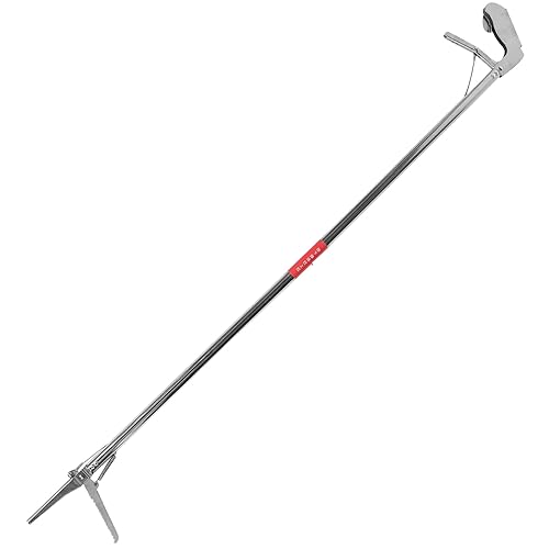 Abaodam Stainless Steel Folding Snake Catcher Clip Portable Lightweight Snake Tong Tool for Reptile Grabber Clamp for Professional Snake Handling and Capture