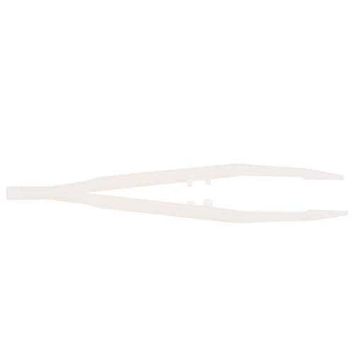 Glow in The Dark Reptile Feeding Tongs 10.6 Inch, Stainless Steel Tweezers with Rubber Tip, Long Curved & Straight Feeder Tool Kit for Bearded Dragon Snake Lizard Terrarium Accesso