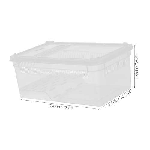 OUNONA Transparent Plastic Reptile Breeding Box Versatile Terrarium for Lizard Snake and Frog Easy to Habitat for Home School and Pet Store Use