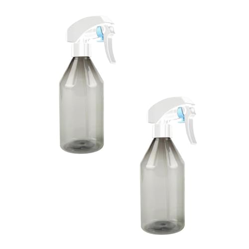 2 Pack Plastic Spray Bottles, 10oz Refillable Empty Spray Bottles for Cleaning,Hair Spray Bottles with Adjustable Nozzle,Spray Bottles for Cooking,Plants,Essential Oils,Hair,Cleaning Solutions - color: Grey