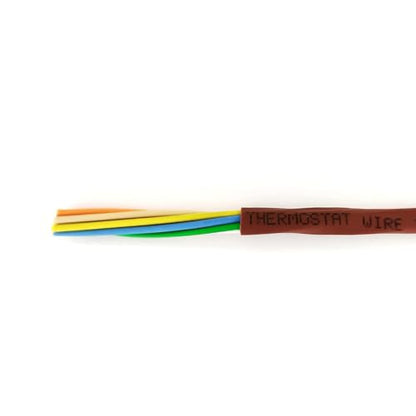 Thermostat Wire - Solid Copper 18 Gauge - CL2 - Power Circuit Cable (18/3Brown,50ft) - color: 18/3Brown, size: 50ft