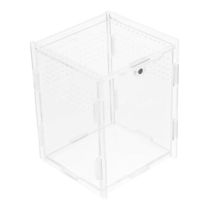 BESPORTBLE 1pc Reptile Terrarium Breeding Box Acrylic Material Light-transmitting Ventilated Craftsmanship Pet Reptile Container
