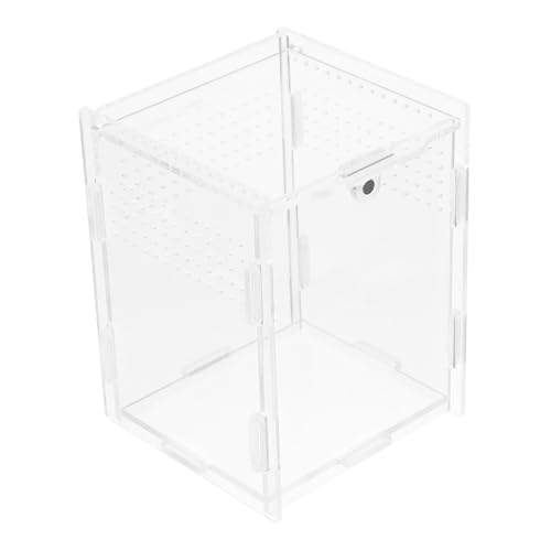 BESPORTBLE 1pc Reptile Terrarium Breeding Box Acrylic Material Light-transmitting Ventilated Craftsmanship Pet Reptile Container