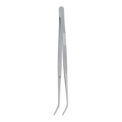 Stainless Steel Tweezers, with Curved Serrated Tip Multipurpose Tweezers Sewing Machine Tweezers Forceps for Craft Repairing (1)