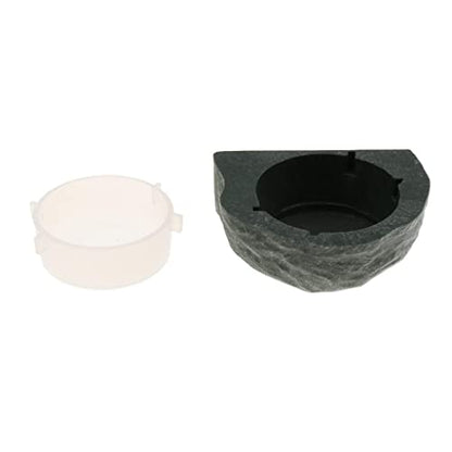 Magnet Gecko Feeder Ledge Single Bowl for Reptile Food and Water Feeding Dish for Lizard Spider Crested Gecko