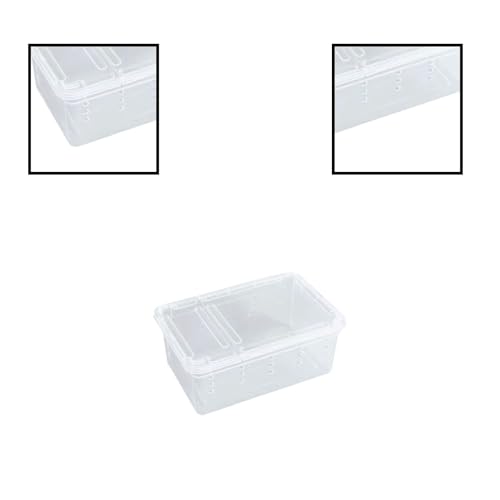 Reptile Terrarium with Ventilation for Small Animal Housing and Habitat - size: 19x12.5x7.5 cm