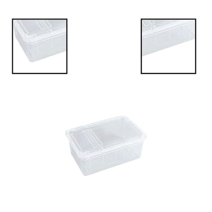 Reptile Terrarium with Ventilation for Small Animal Housing and Habitat - size: 19x12.5x7.5 cm