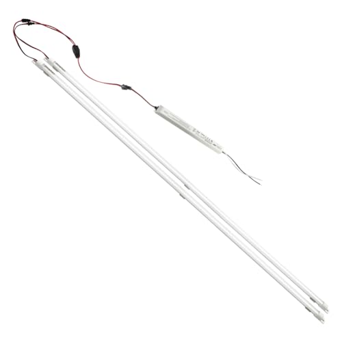Magnetic Mount 4 Foot LED Tube, 24W, 3600LM Super Bright, 4000K Natural Light, Highbay Panel Troffer Light Retrofit Kit, T8 T10 T12 Fluorescent Replacement, Milky Cover, Easy to install - color: 4ft 4000k Milky