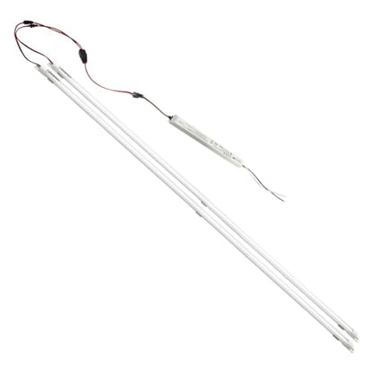 Magnetic Mount 4 Foot LED Tube, 24W, 3600LM Super Bright, 4000K Natural Light, Highbay Panel Troffer Light Retrofit Kit, T8 T10 T12 Fluorescent Replacement, Milky Cover, Easy to install - color: 4ft 4000k Milky