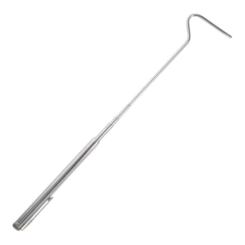 SUPVOX Retractable Snake Hook Stainless Steel Capture Tool for Handling of Serpents and Amphibians for Herpetologists and Wildlife Enthusiasts