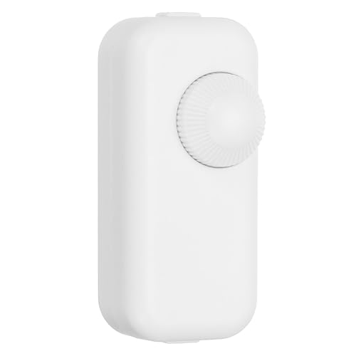 PATIKIL Inline Lamp Switch, Rotary Dimmer LED Light Controller Brightness Control Cord Switch Replacement for Table Floor Lamp Pendant Lighting, White - color: White
