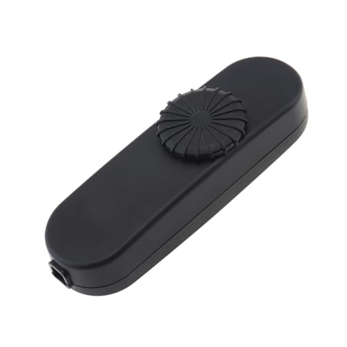 RTNLIT Inline Dimmer Switch for Cord, Rotary Light Dimmer for Floor, Table Lamp, Dimmable LED, Incandescent, Halogen Bulbs (Black) - color: Black