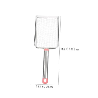 BESPORTBLE Stainless Steel Cat Litter Scoop Fine Mesh Excrement Shovel for Easy Cleaning of Litter Box and Reptile Terrarium Waste Pet Tool Mesh