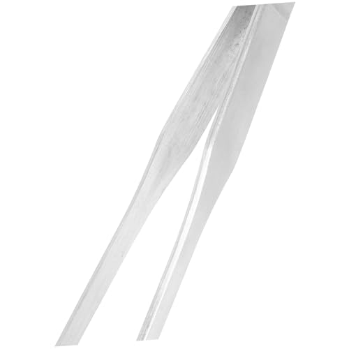 TEHAUX 2pcs Stainless Steel Long Feeding Tongs with Rubber Tips for Reptiles Curved Tweezers for Snake and Gecko Portable Aquarium Terrarium Supplies Easy to Use and Durable
