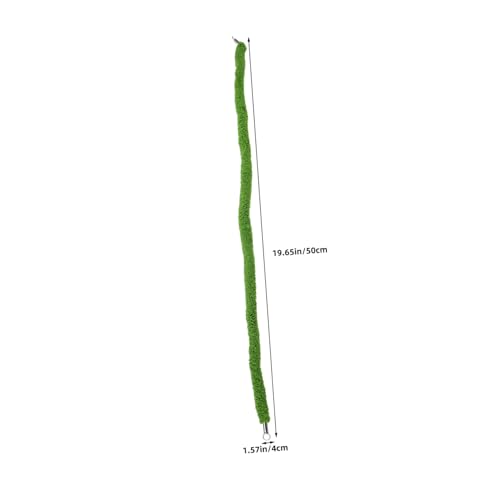 Hemobllo Reptile Climbing Rope Terrarium Hanging Vines 50cm Artificial Green Vine with Suction Cup for Pet Habitat Decor for Jumping Spider Chameleon Lizard Frog