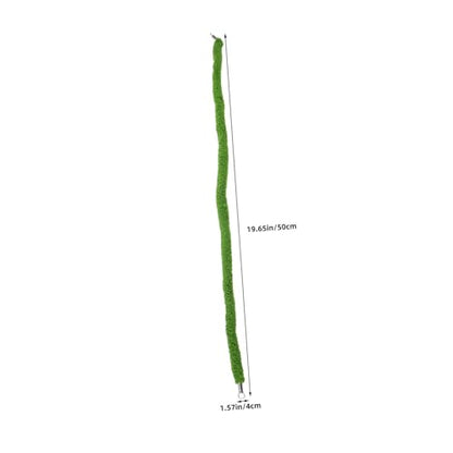 Hemobllo Reptile Climbing Rope Terrarium Hanging Vines 50cm Artificial Green Vine with Suction Cup for Pet Habitat Decor for Jumping Spider Chameleon Lizard Frog